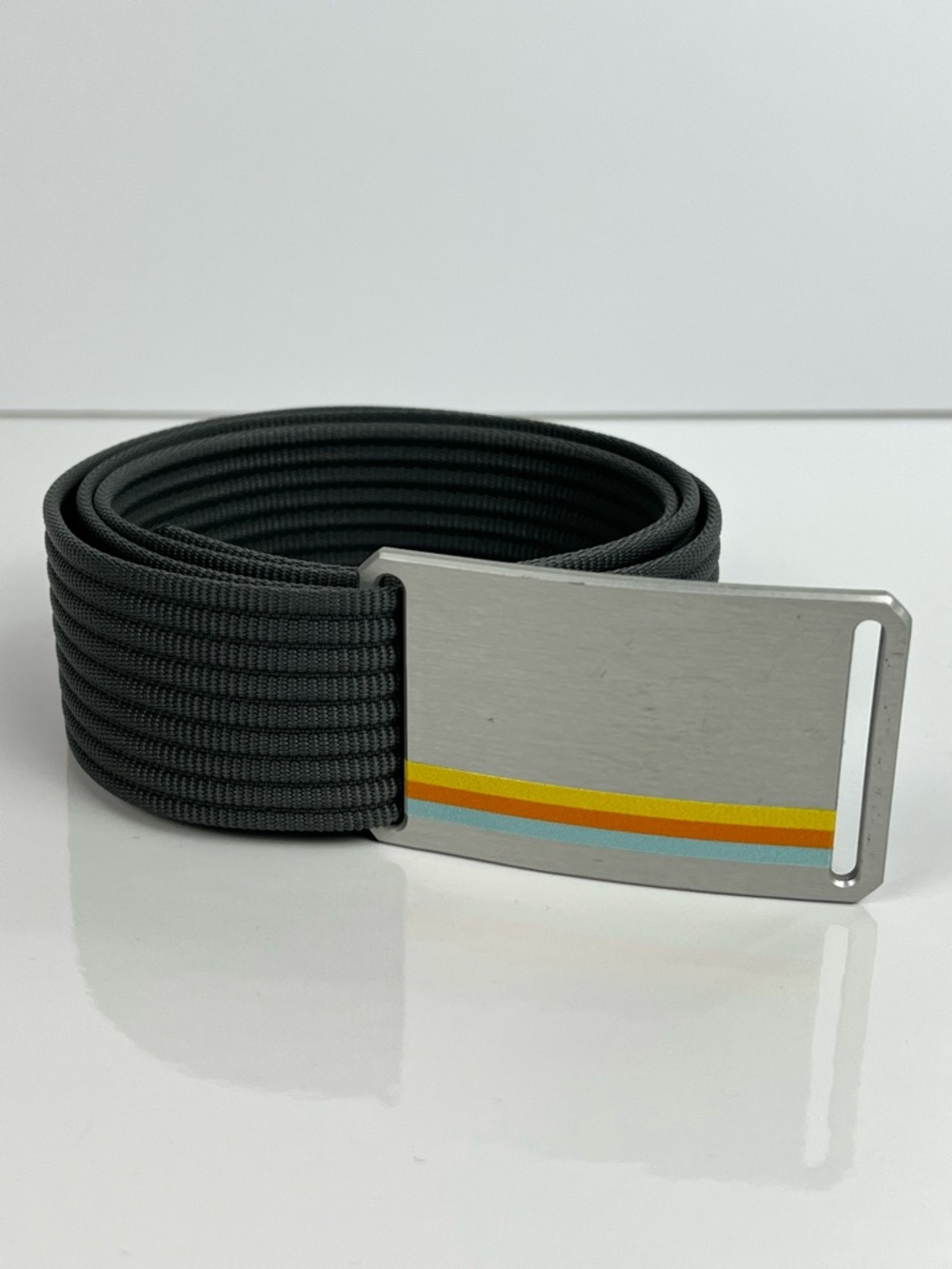 Grip 6 3 Stripe Polished Granite Web Secure Buckle Belt 32-34 Utility Durable